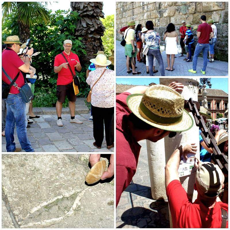 Actividad educativa con escolares en Sevilla durante visita guiada - foto de nuestras visitas guiadas