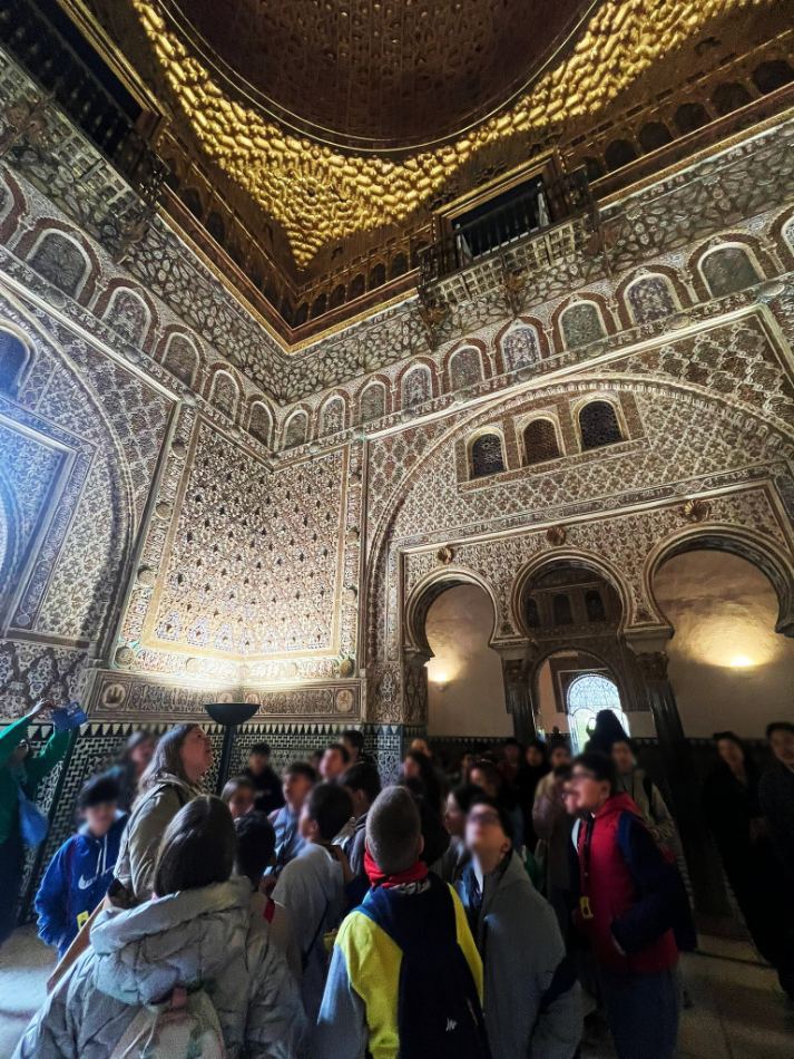Visita guiada escolar en el Alcázar de Sevilla con interacción del alumnado - foto de nuestras visitas guiadas