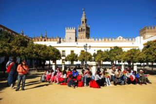Visitas escolares en el Alcázar de Sevilla